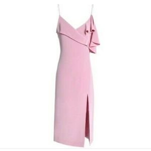 CUSHNIE ET OCHS LAVENDER ADELE PENCIL DRESS